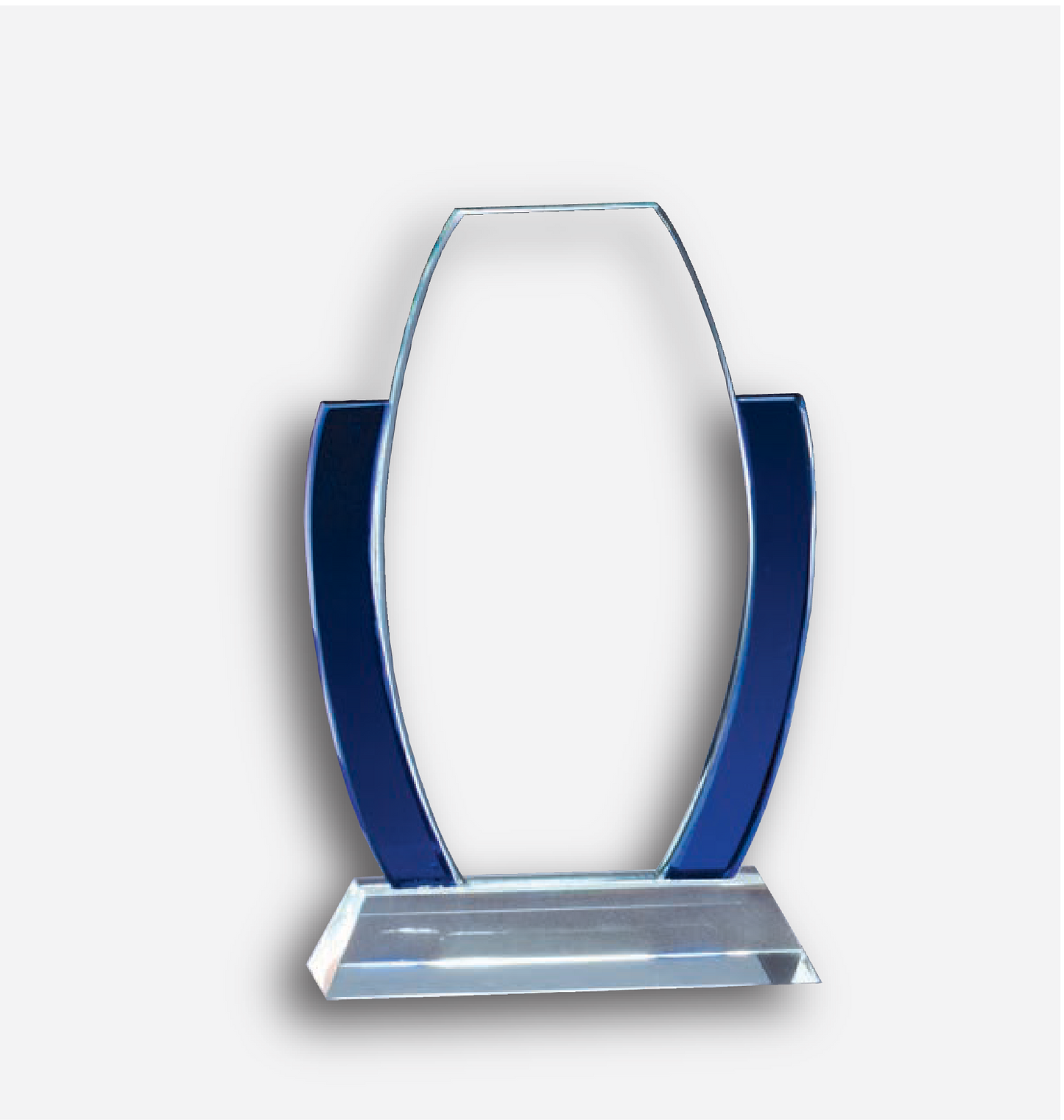 Colorful Crystal Oval Award