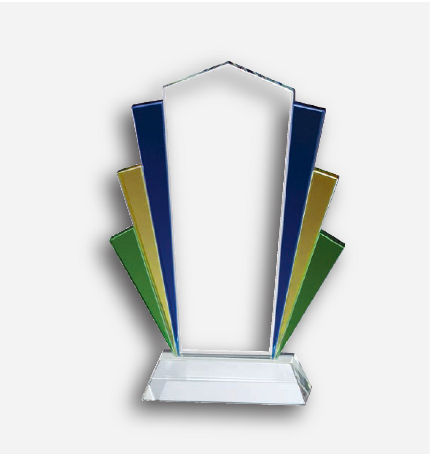 Glass Colorful Sunburst Award