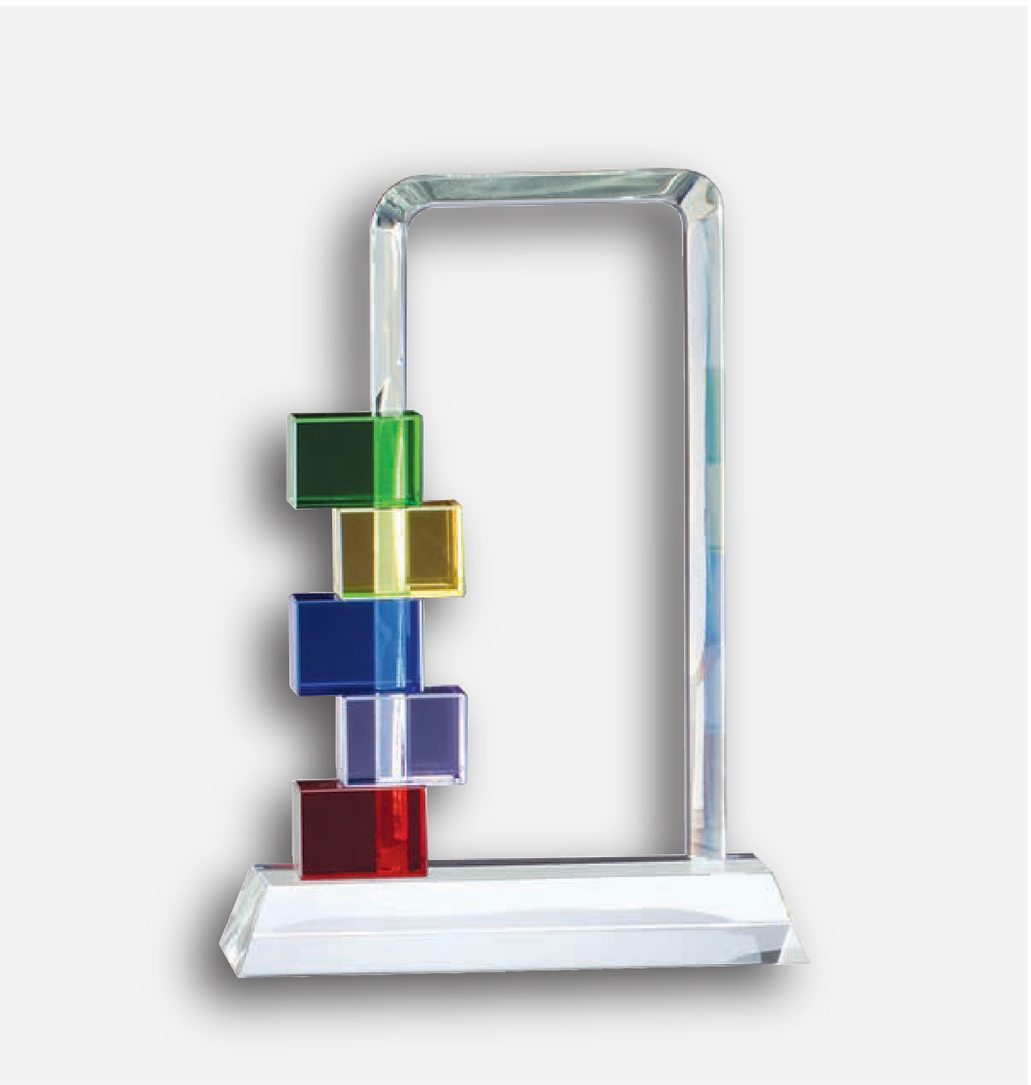 Colorful Glass Block Award