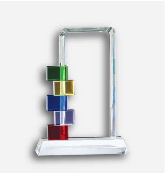 Colorful Glass Block Award