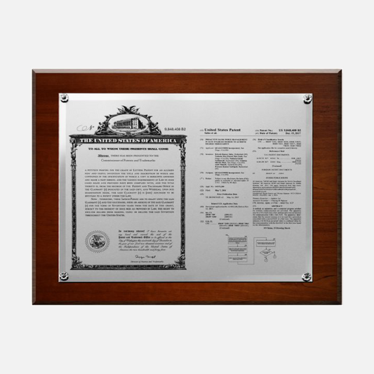 Dual Plate Patent Plaque